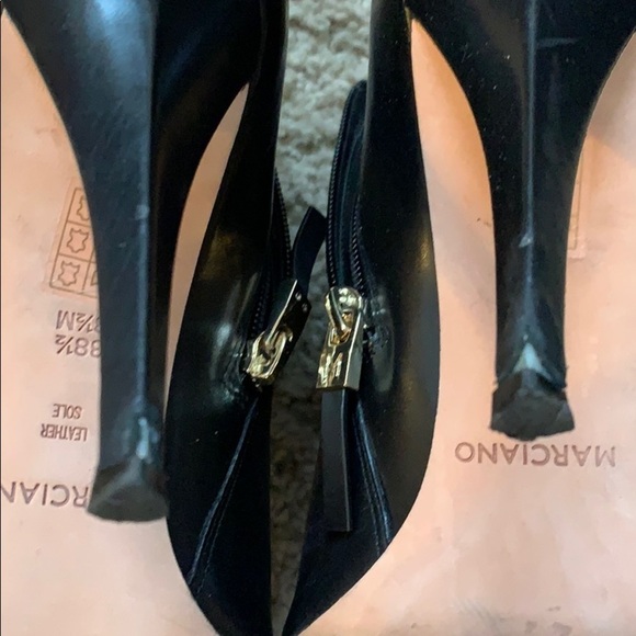 Marciano leather booties with gold heel accent 8.5 - Picture 6 of 8